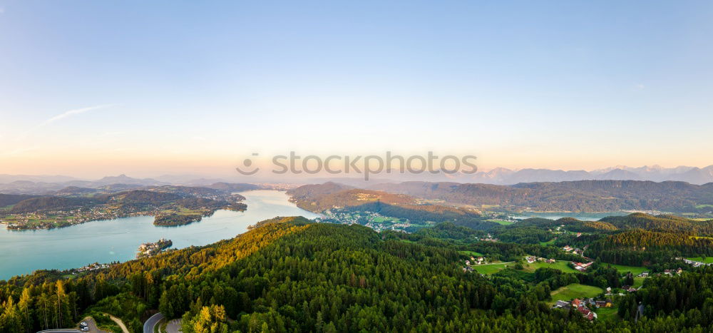 Image, Stock Photo Late evening at the lake