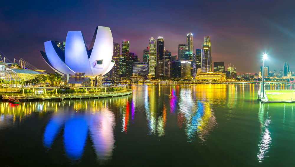 Similar – Singapore at night II