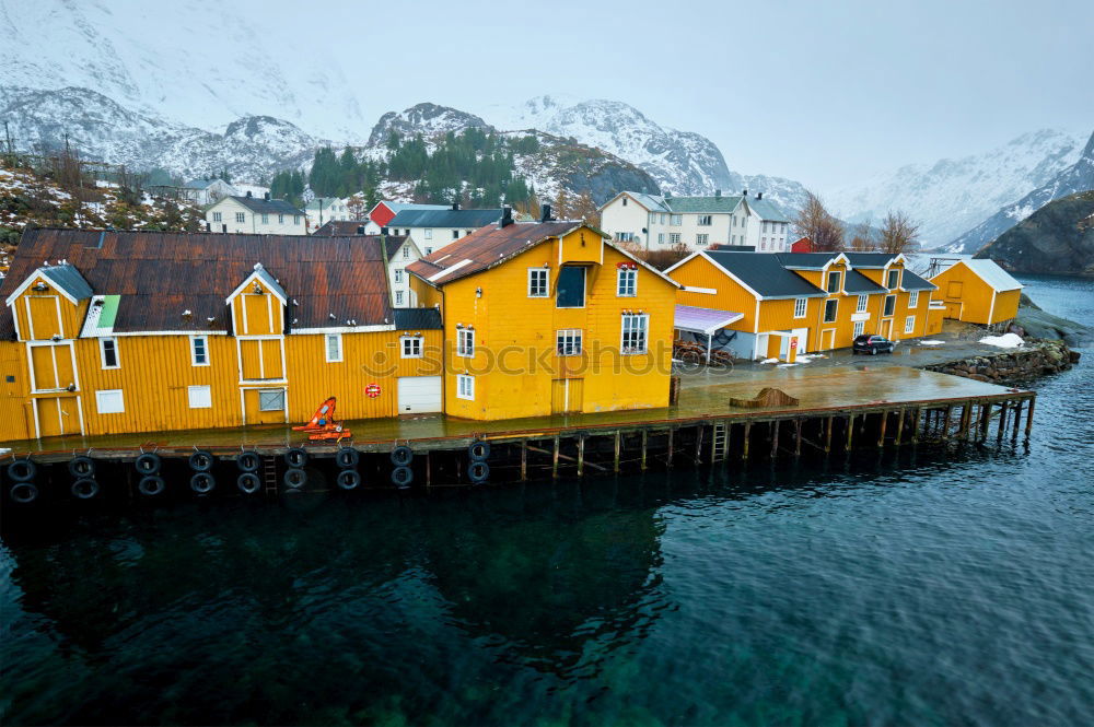 Similar – Small harbor with boats on archipelago island in Sweden