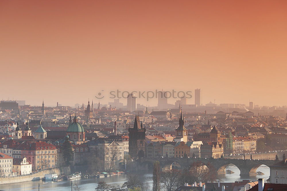 Similar – Image, Stock Photo View over the rooftops of Berlin with a view of the Brandenburg Gate