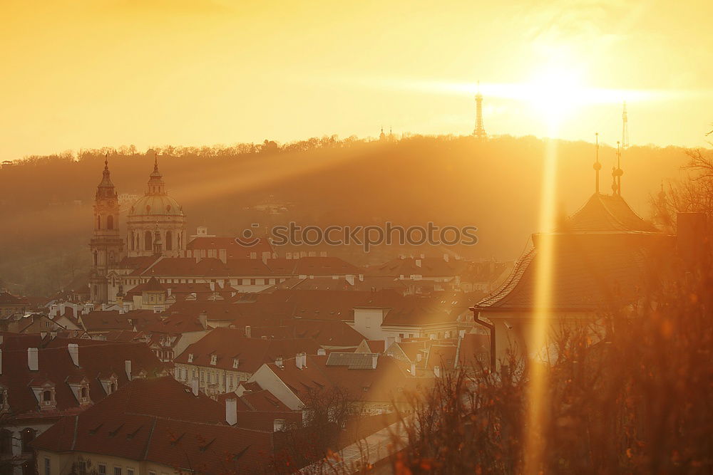 Similar – Image, Stock Photo View of the old town of Heidelberg at sunset