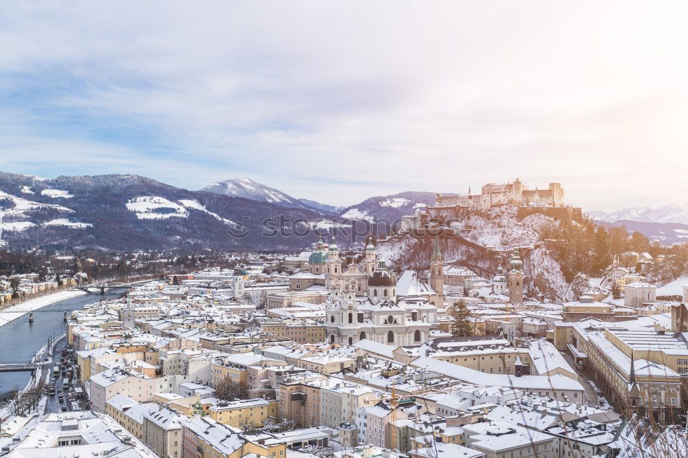 Similar – Winter Panorama City of Prizren, Kosovo