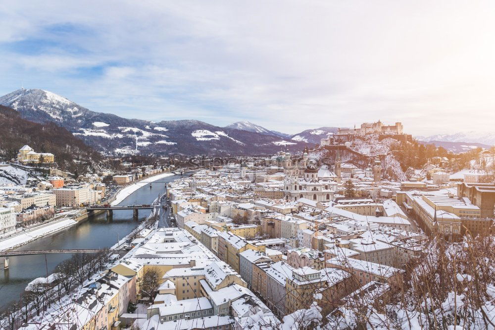 Similar – Winter Panorama City of Prizren, Kosovo