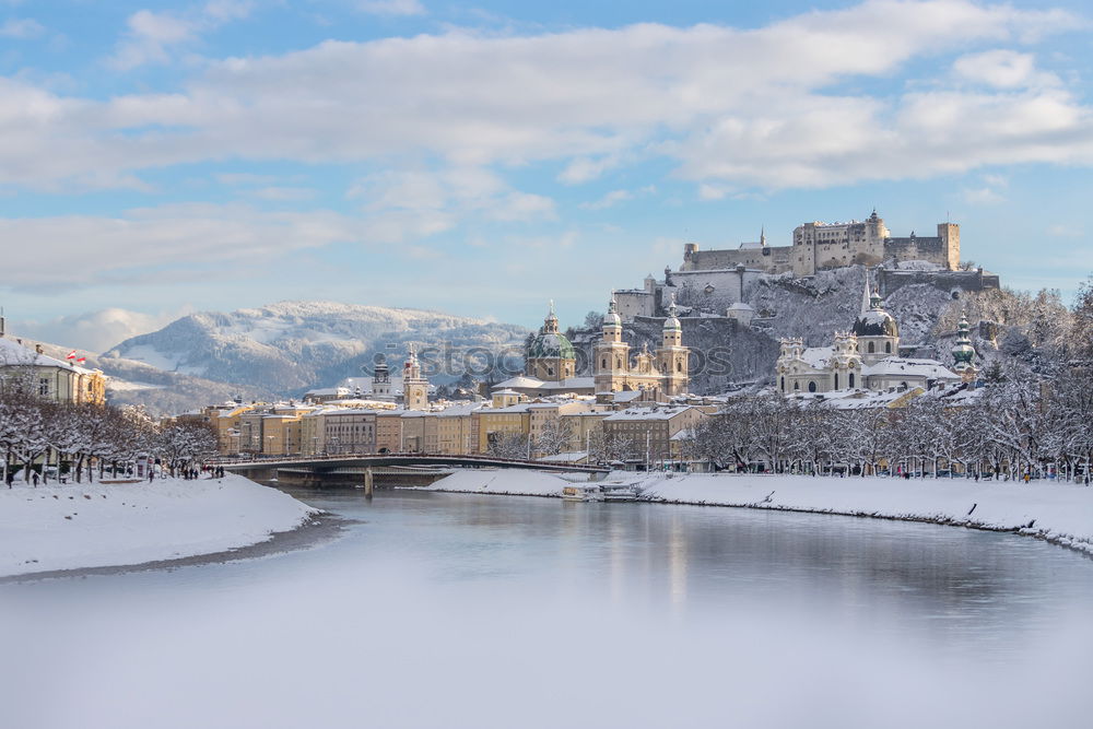 Similar – Image, Stock Photo Winter atmosphere in Salzburg