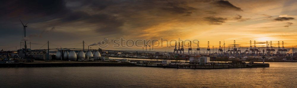 Similar – Port of Rotterdam in the fog