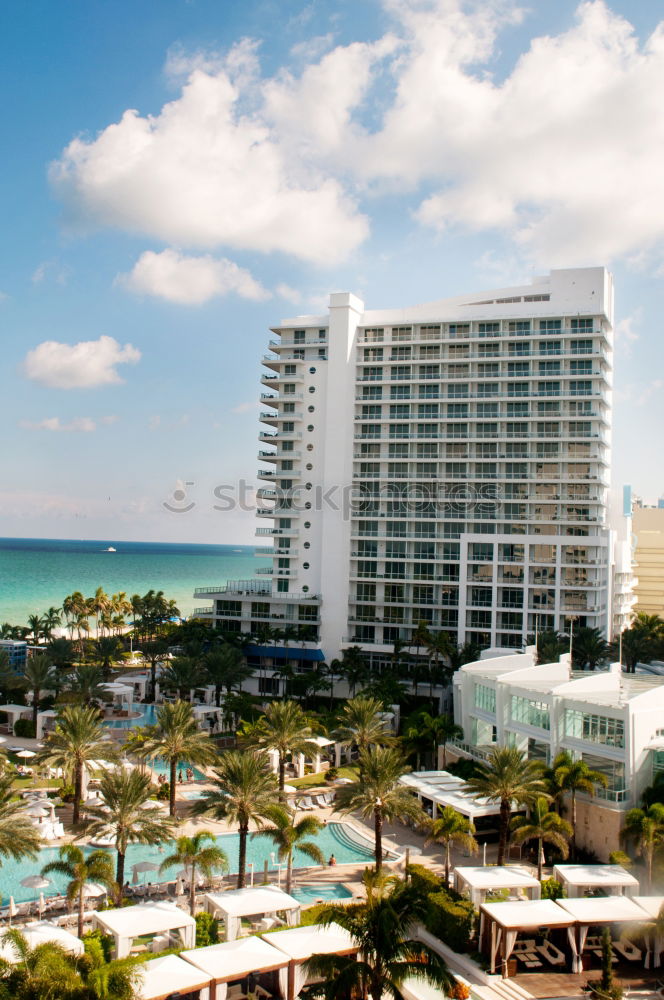 Similar – Image, Stock Photo Atlantis The Palm Hotel aerial view