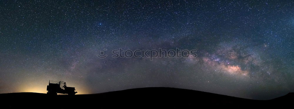 Similar – Image, Stock Photo Camper under a starry sky