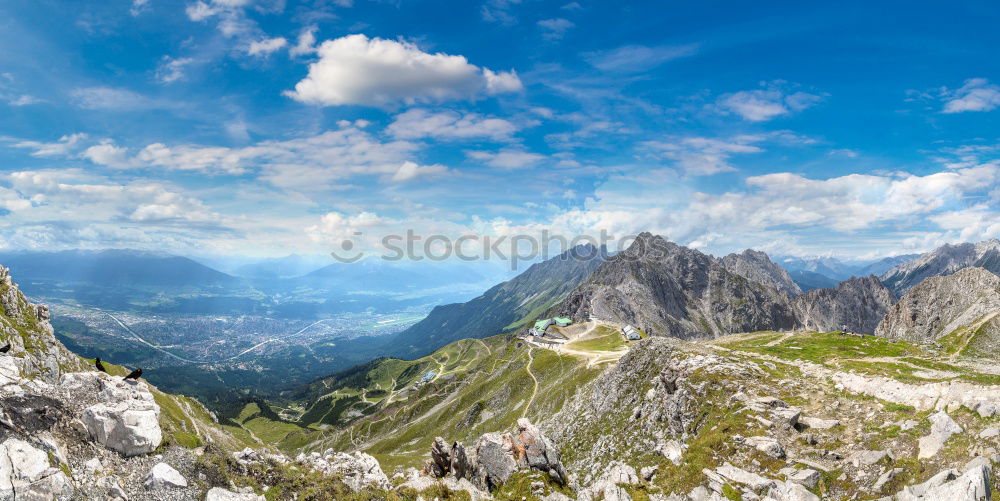 Similar – Image, Stock Photo View from the Üntschenspitze