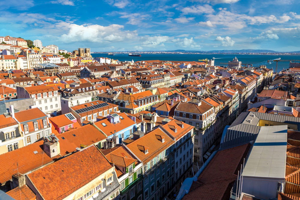 Similar – Image, Stock Photo Panoramic View Of Downtown Lisbon Skyline In Portugal