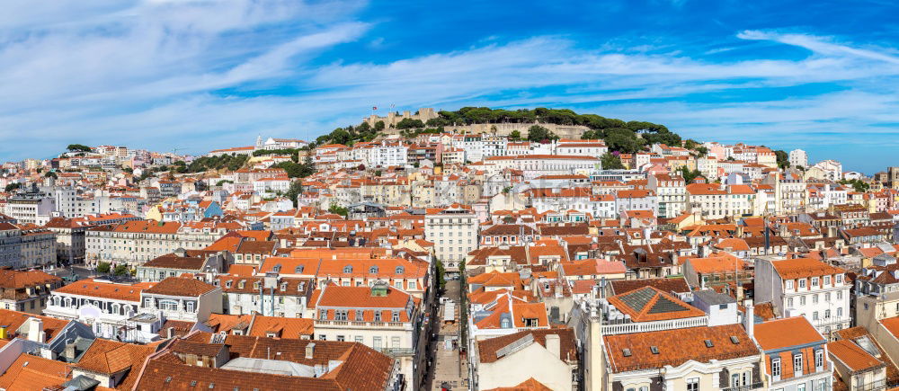 Similar – Image, Stock Photo Panoramic View Of Downtown Lisbon Skyline In Portugal