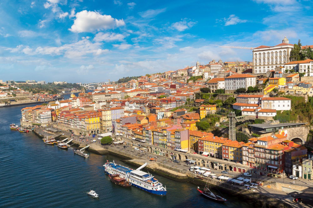 Similar – Historic architecture by Douro river in Porto, Portugal