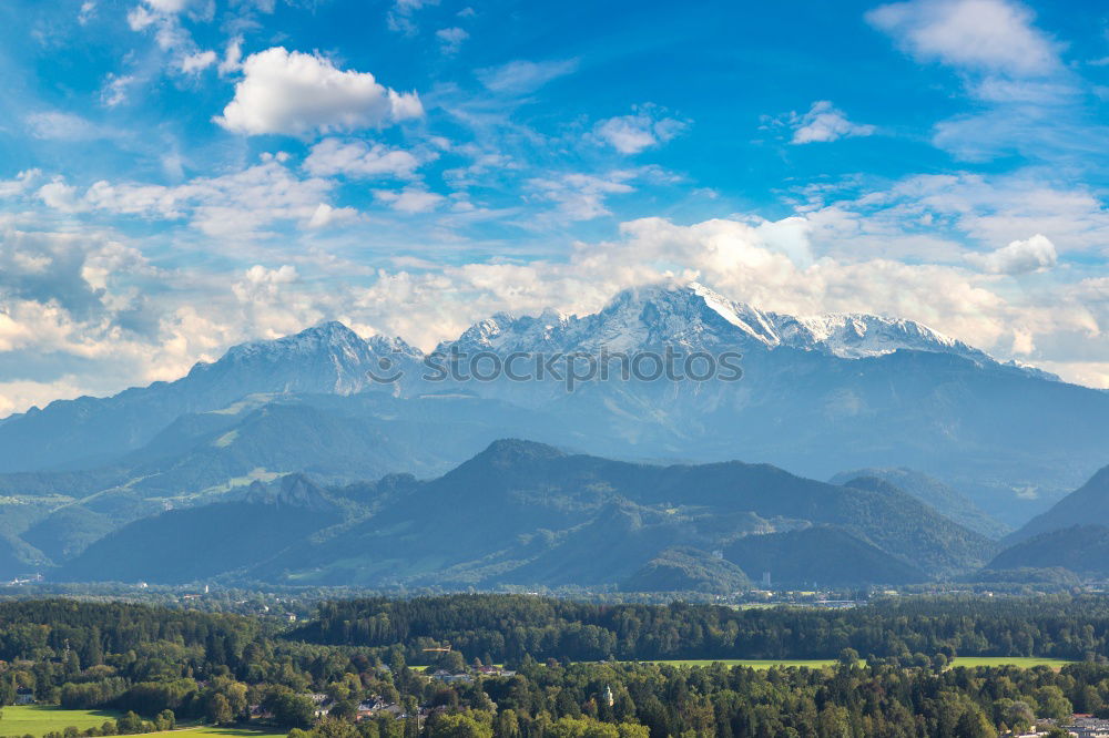 Similar – Sunny autumn day on the lake in mountains of south Austria