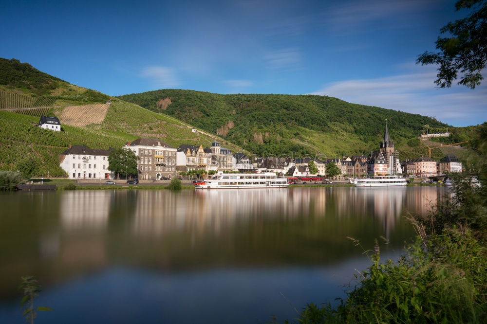 Similar – Image, Stock Photo Moselle loop at Bremm