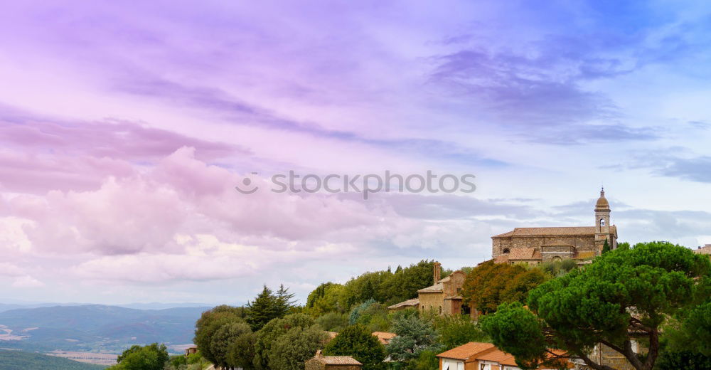 Similar – Image, Stock Photo Assisi Clouds Field Tree