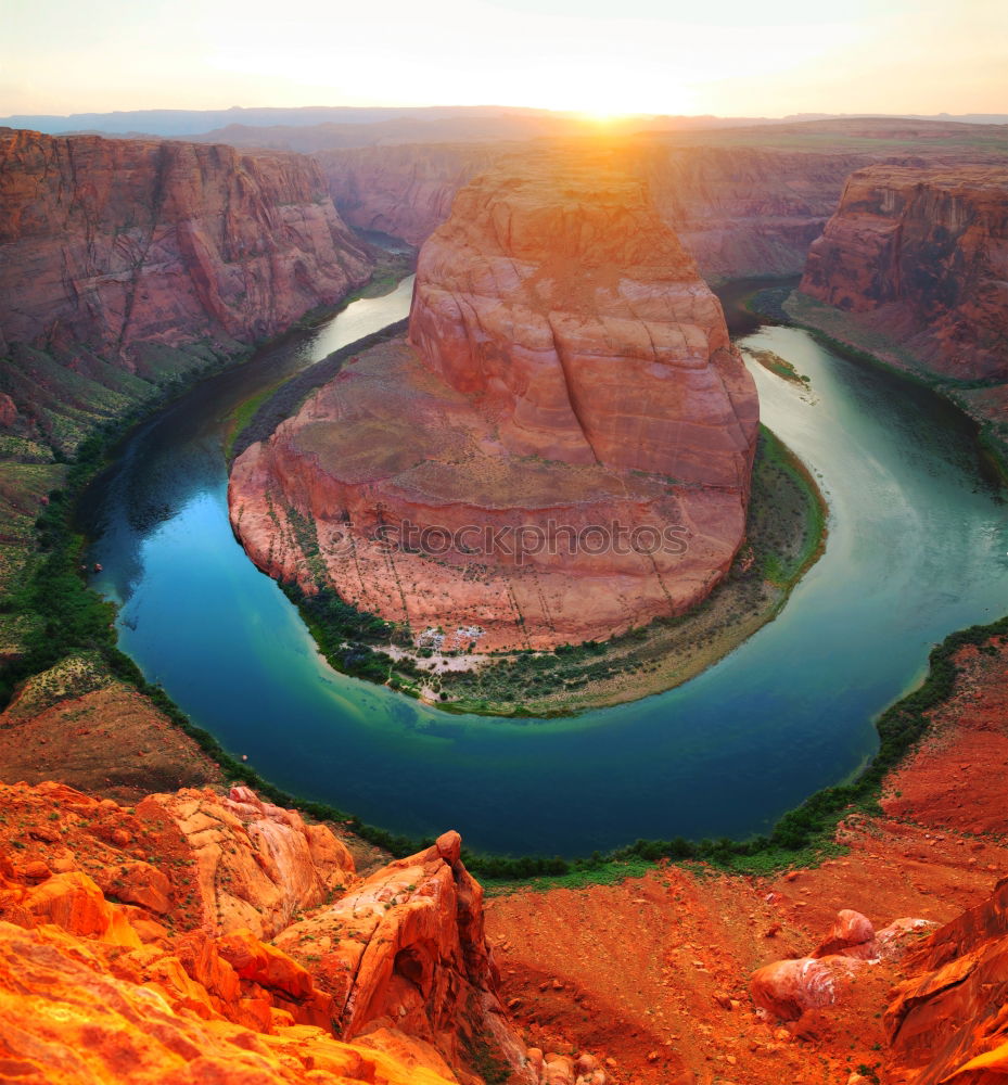 Similar – Image, Stock Photo horseshoe bend