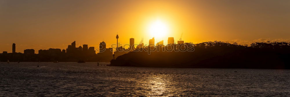 Similar – Skyline with freighter