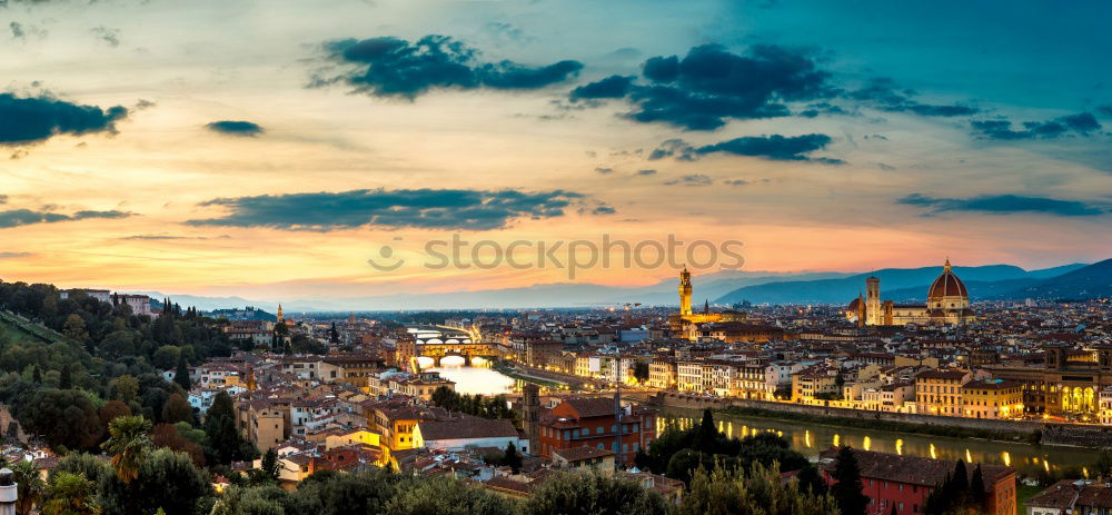 Similar – Image, Stock Photo Greek town evening panorama with red roof houses, valley and mountains in the background, Kalambaka, Thessaly, Greece