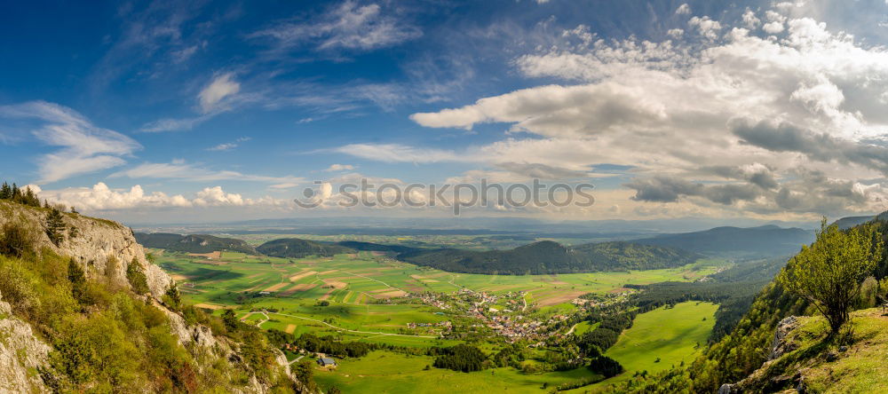 Similar – Image, Stock Photo Panorama from Geishorn