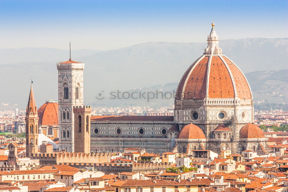 Similar – Image, Stock Photo The view of the roofs of Florence with the cathedral