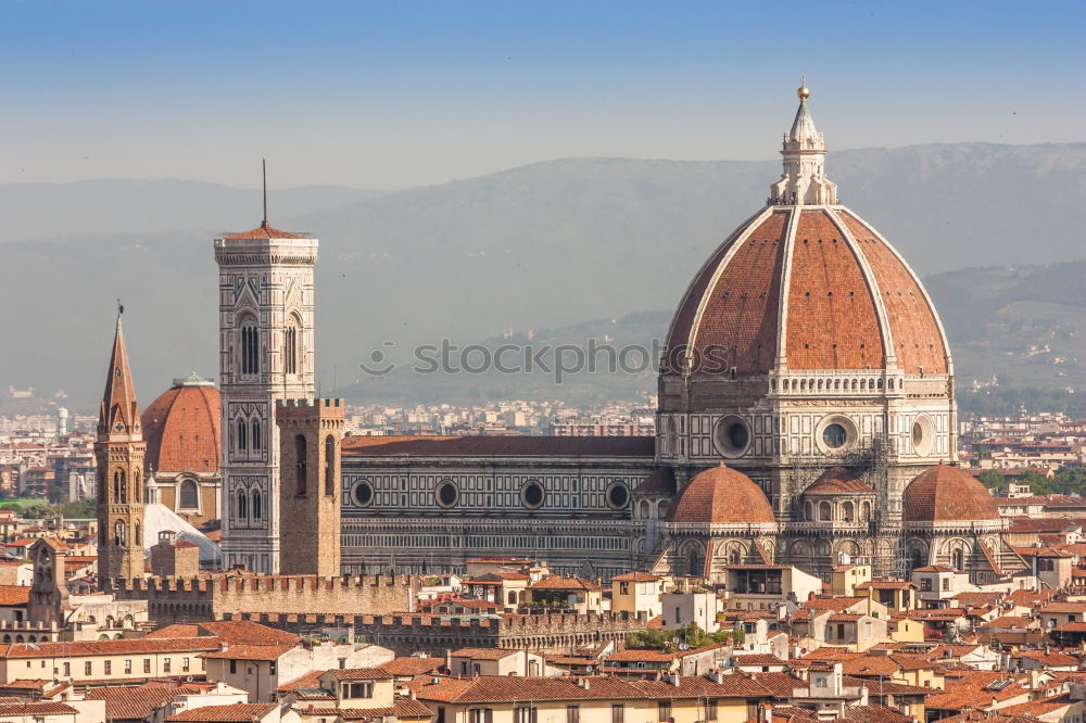 Similar – Image, Stock Photo The view of the roofs of Florence with the cathedral