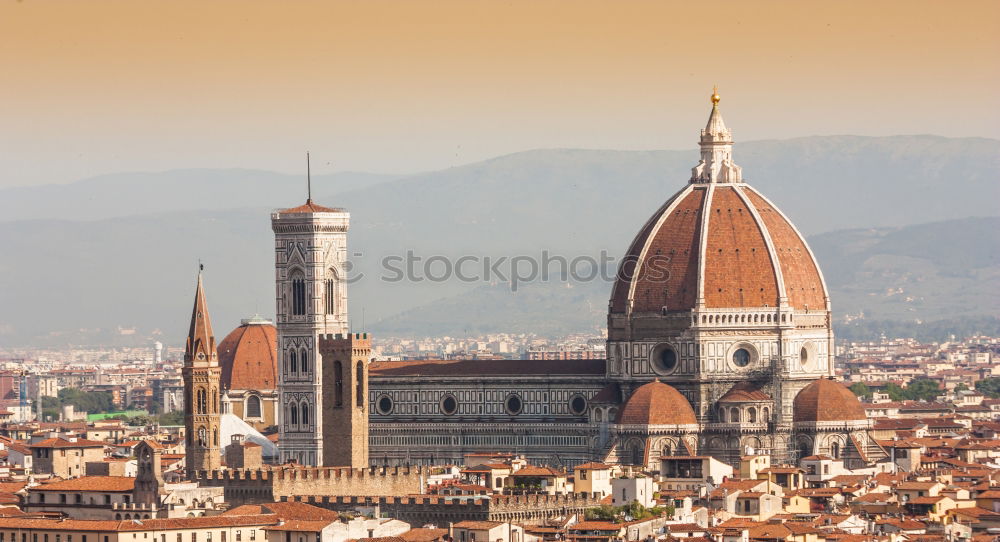 Similar – Image, Stock Photo The view of the roofs of Florence with the cathedral