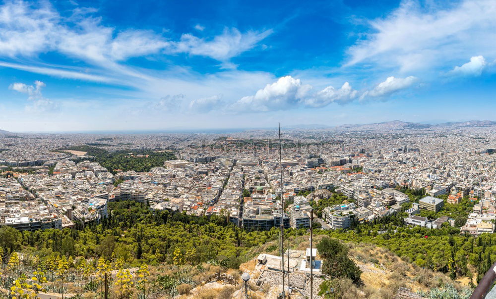 Similar – Image, Stock Photo View from the Acropolis in Athens, Greece