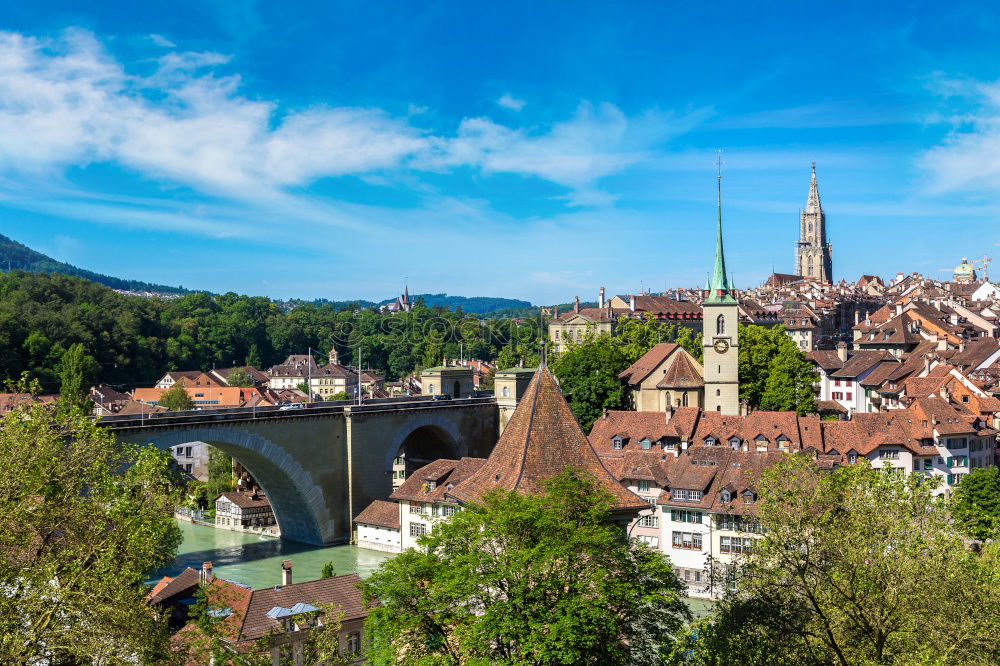 Similar – Cochem town on the Moselle Panorama