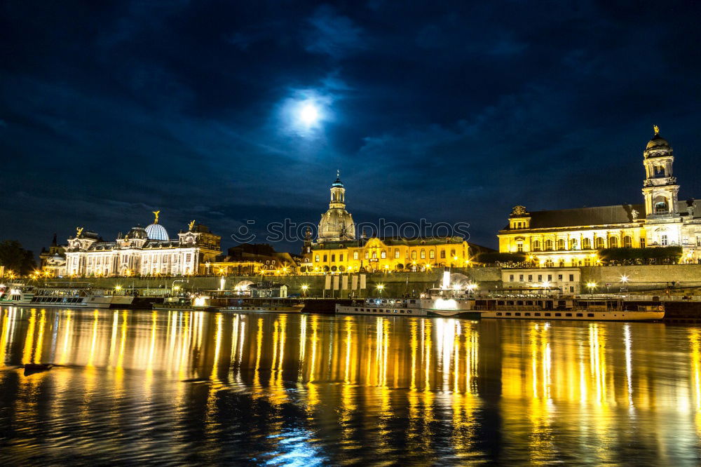 Similar – Elbe mirror Dresden