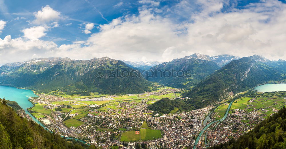 Similar – Sunny autumn day on the lake in mountains of south Austria