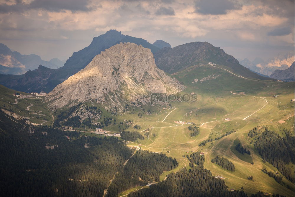 Similar – Image, Stock Photo View of mountain village Mittenwald