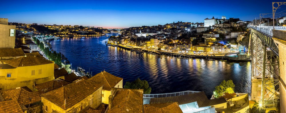 Similar – Image, Stock Photo Panorama of Porto and the Duoro at sunset