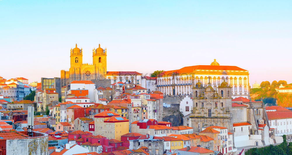 Similar – Aerial View Of Lisbon Skyline And 25th April Bridge In Portugal