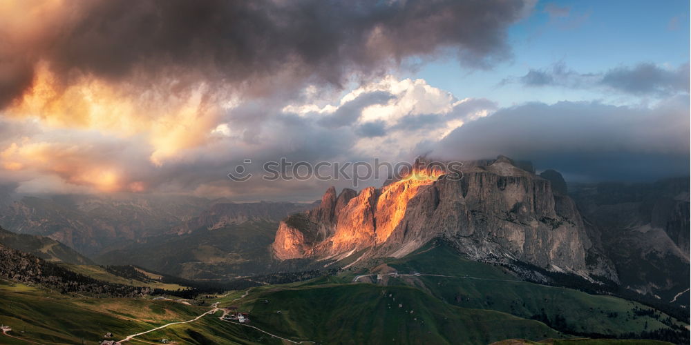 Similar – Sunset in the Dolomites