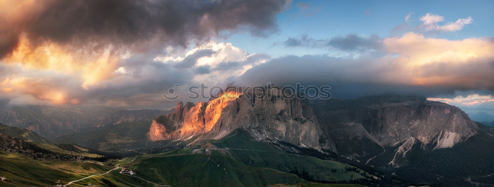 Similar – Image, Stock Photo ALPENGLÜHEN Nature