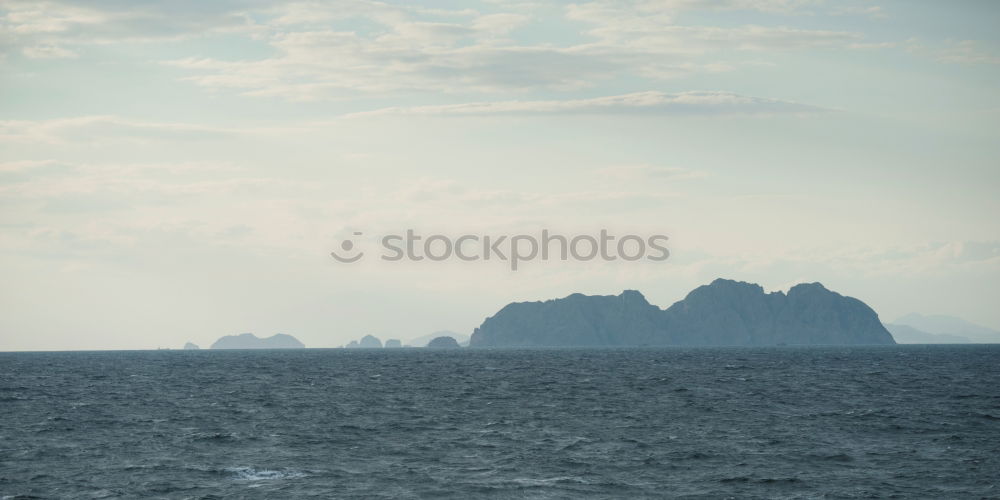 Similar – Image, Stock Photo Blue mountain group by the sea