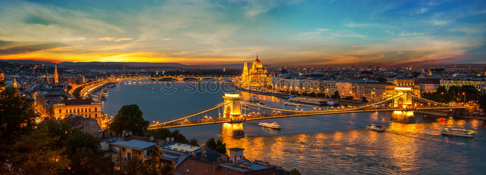 Similar – Image, Stock Photo Sunset in Hamburg Town