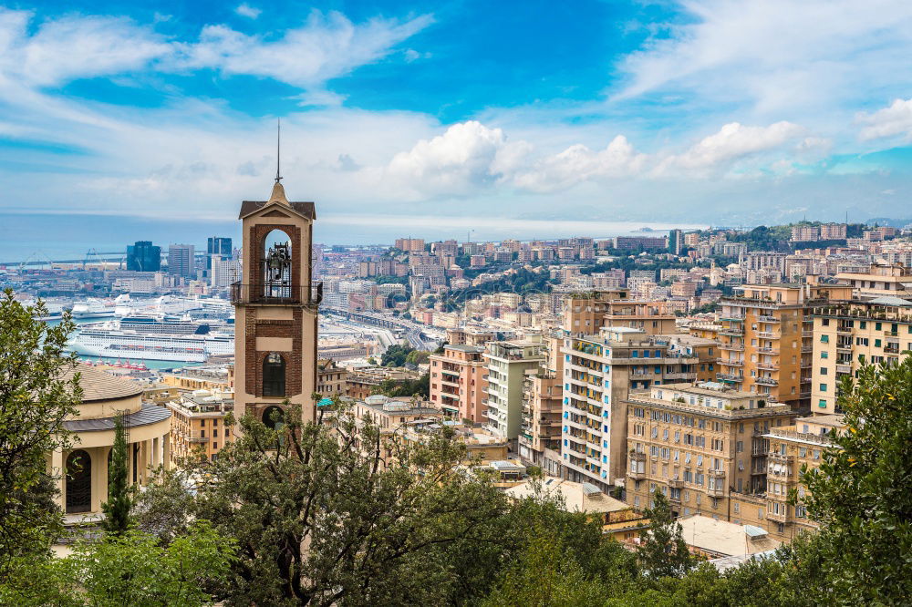 Similar – Image, Stock Photo View over Monaco and the sea from the hills.