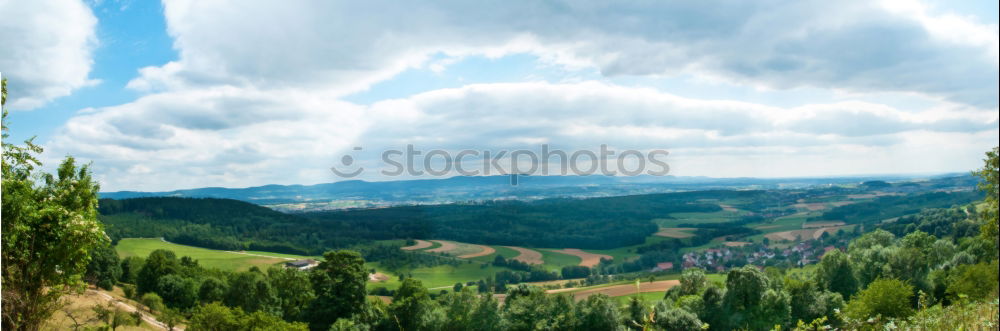 Similar – Image, Stock Photo Panorama Hochsauerland from Wilzenberg