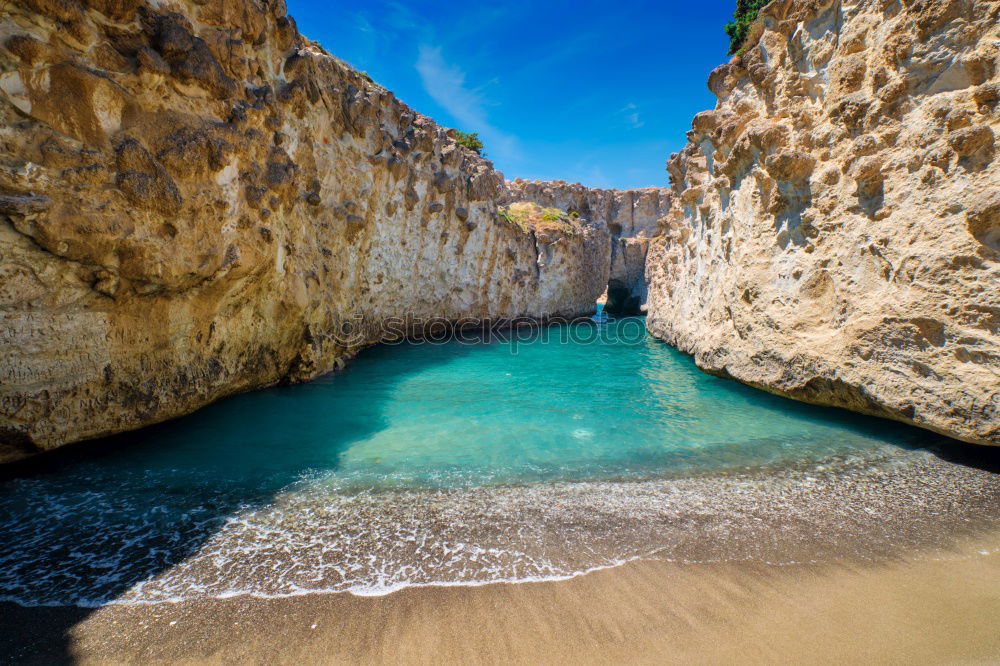 Similar – Image, Stock Photo Pirate Cove Rock Waves