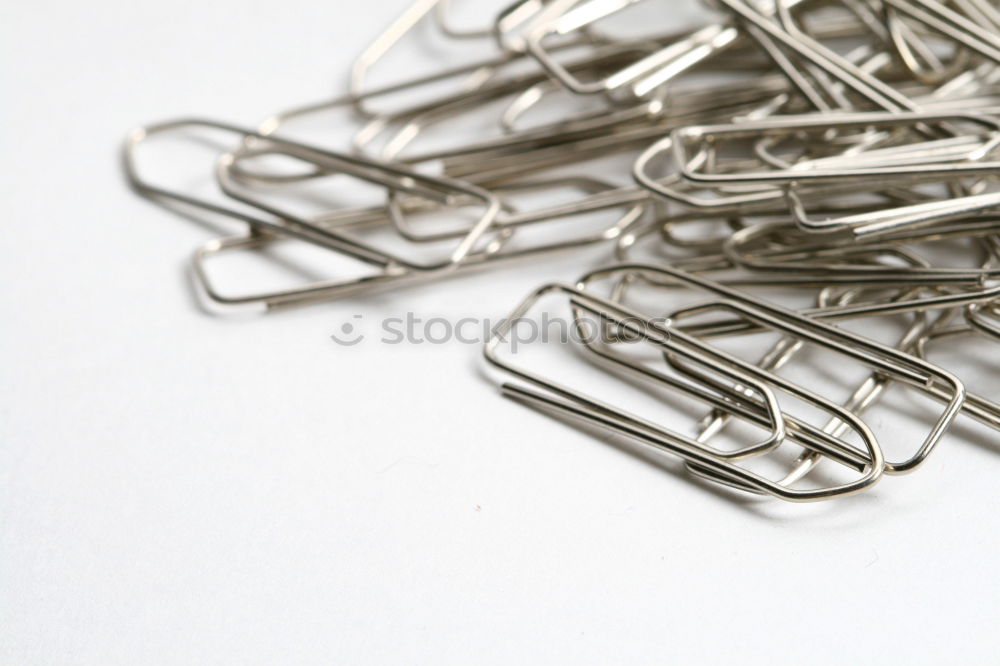 Image, Stock Photo clip Paper clip Wire Tack