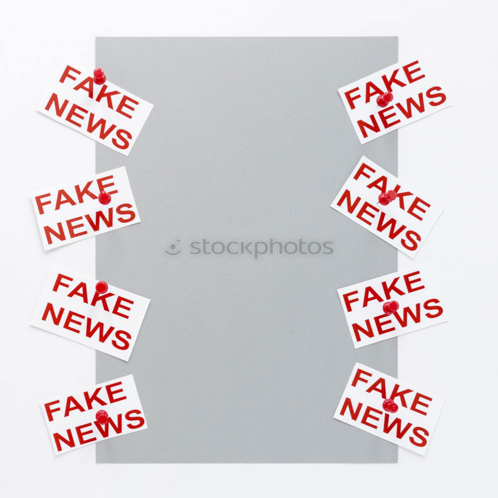Similar – Image, Stock Photo Envelope with FAKE NEWS newspapers over black
