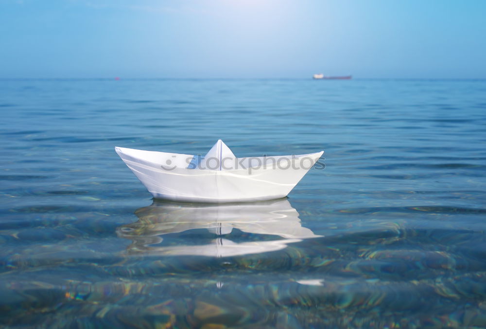 Similar – Image, Stock Photo Boat trip with Drei F