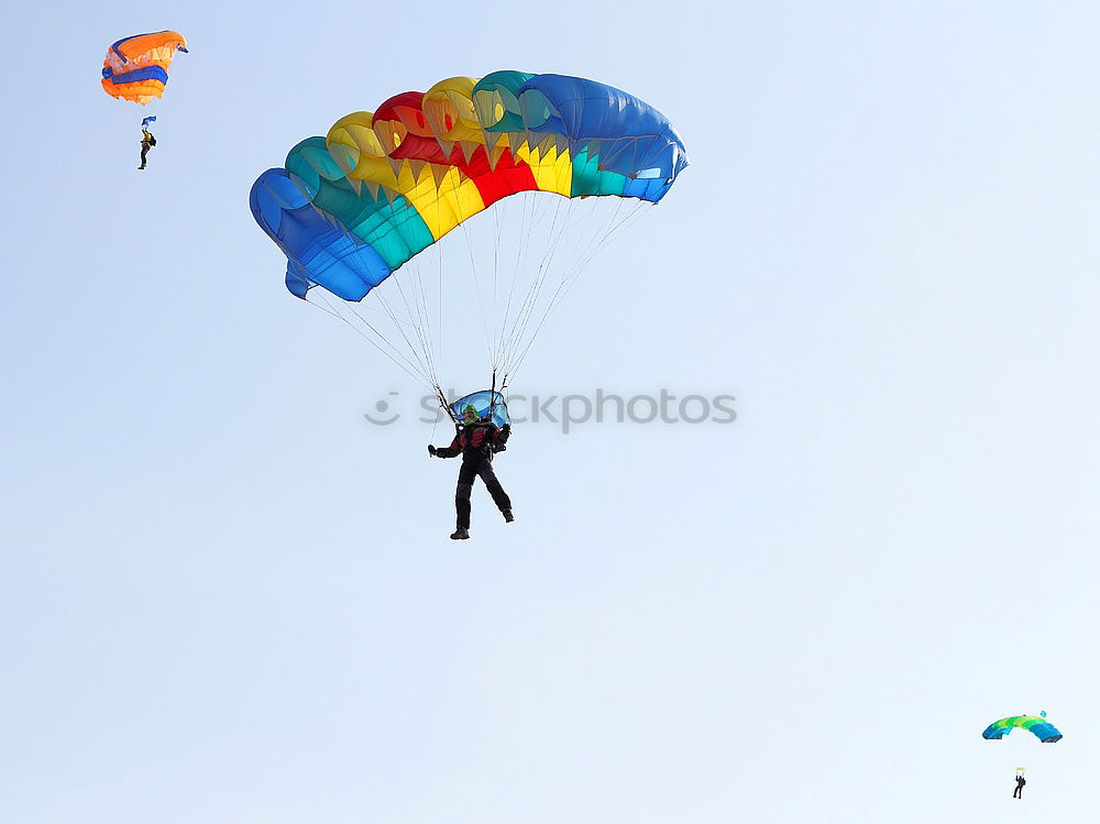 Similar – Image, Stock Photo airman Skydiver