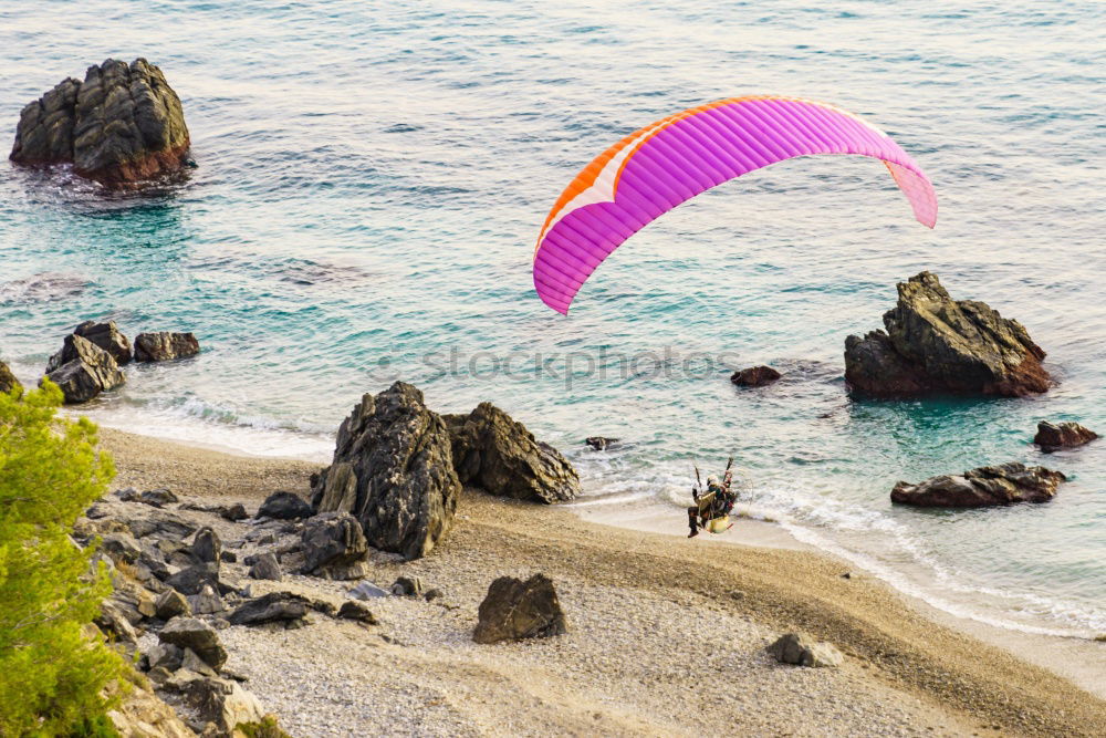 Similar – Image, Stock Photo Stanwell Park with paraglider