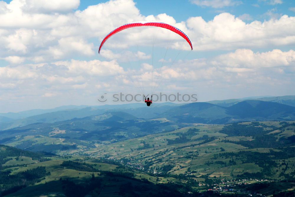 Similar – Image, Stock Photo Paragliding | Start | Monte Baldo