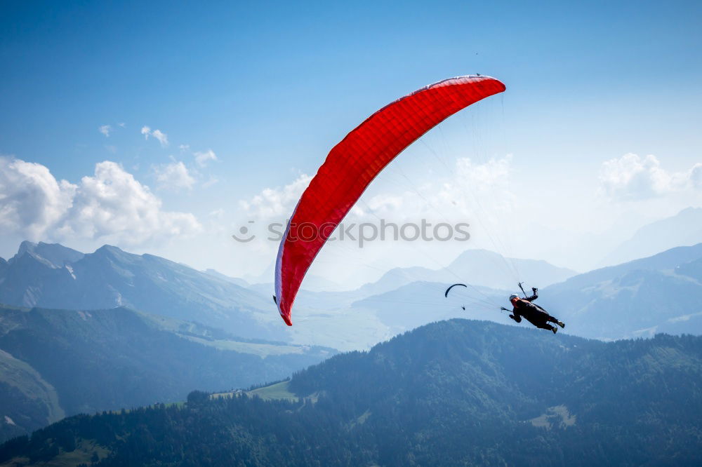 Similar – Image, Stock Photo Paragliding | Start | Monte Baldo