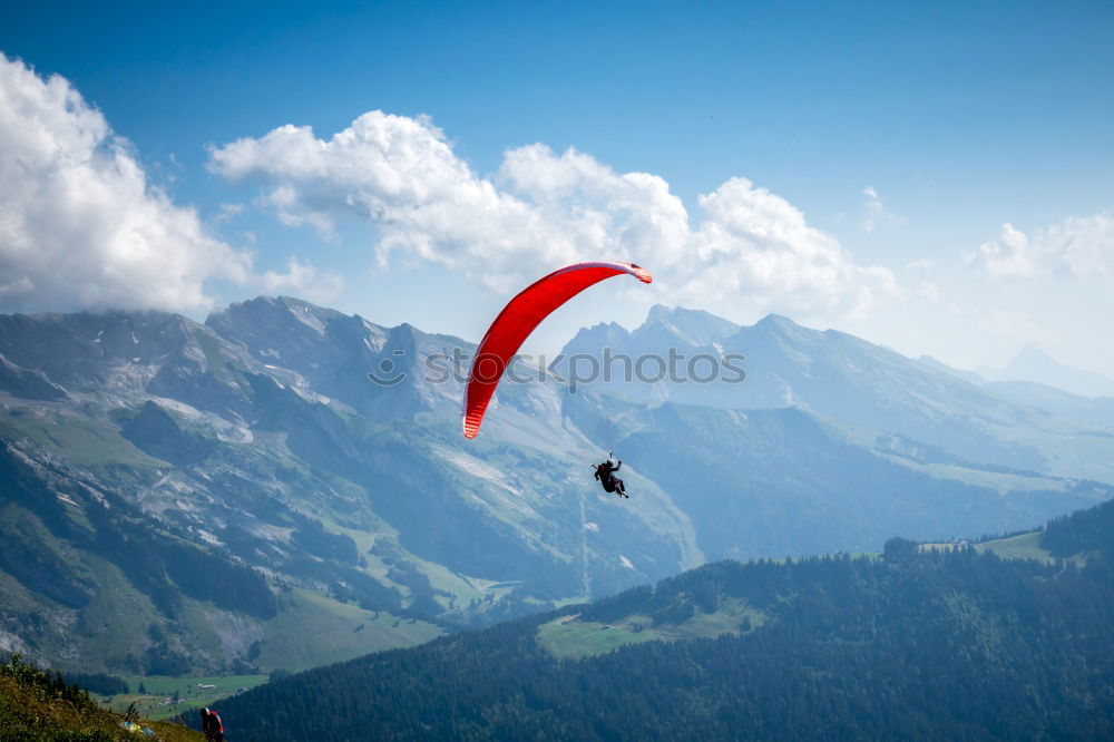 Similar – Image, Stock Photo Paragliding | Start | Monte Baldo