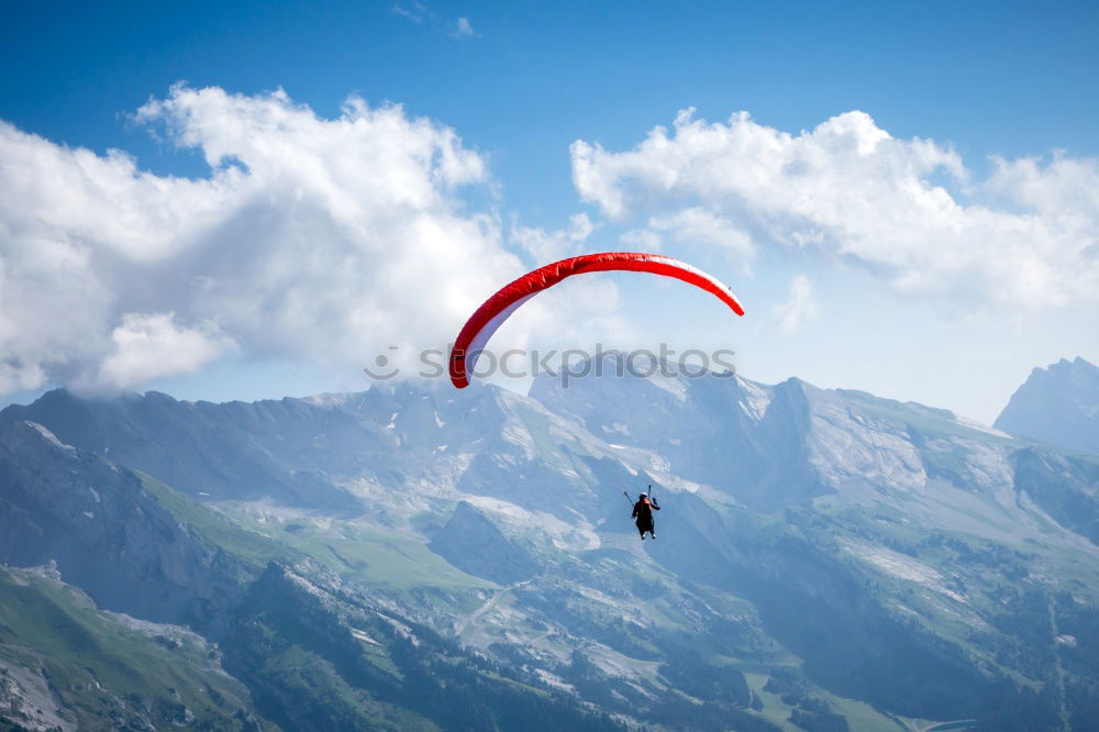 Similar – Image, Stock Photo Paragliding | Start | Monte Baldo