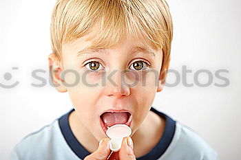 Similar – Boy singing to microphone