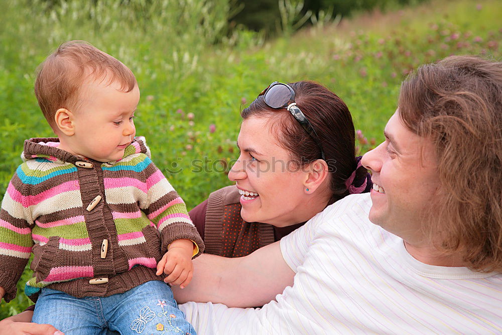 Similar – Image, Stock Photo grandma and grandchildren laugh together